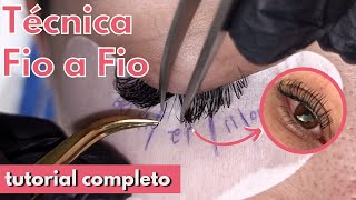 COMO FAZER CÍLIOS FIO A FIO SOZINHA EM CASA [upl. by Nalra441]