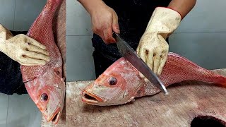 How To Fillet and Clean Red Snapper  The FASTEST and EASIEST way to Fish Cutting [upl. by Eppilihp589]