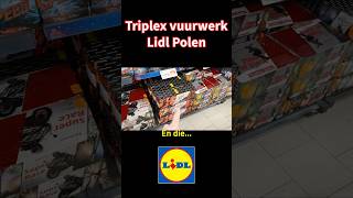 Triplex vuurwerk Lidl Polen 💥 lidlfajerwerki [upl. by Ttoile]