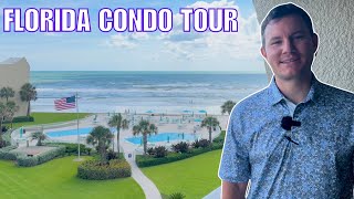 Ocean Front Condo Tour New Smyrna Beach FL [upl. by Yesiad]