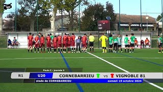 U20 CORNEBARRIEU vs VIGNOBLE 81 19102024 [upl. by Noyr]