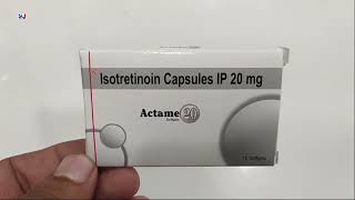 Actame 20 Capsule  Actame Capsules  Isotretinoin 20mg Capsules Uses  Actame 20mg Capsule Uses [upl. by Orag]