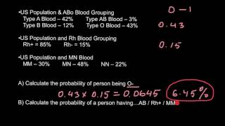 How to calculate blood group probability [upl. by Bloem]