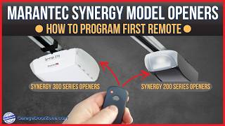 Marantec Synergy Garage Door Openers  Learn how to program 1st remote into Marantec Synergy openers [upl. by Quintie691]