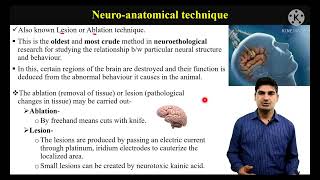 Neuroanatomical techniques  Neuroanatomical method of studying animal behaviour [upl. by Salocin460]