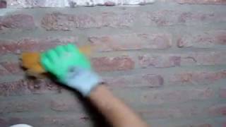 renovar pared asentada en barro revocada con polvo de ladrillos como tomar juntas [upl. by Shaikh148]