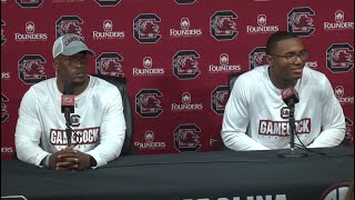 Postgame Spring Game Oscar Adaway and LaNorris Sellers News Conference 042024 [upl. by Tillion]