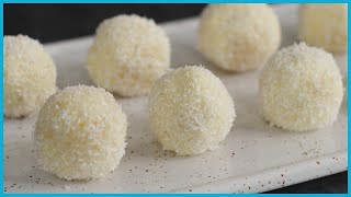 PALLINE DI COCCO Tartufi tipo Raffaello ricetta veloce [upl. by Attenauq]