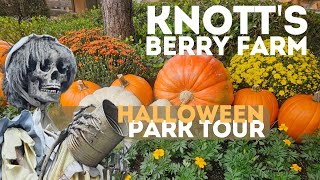 Knotts Berry Farm  Halloween Season  Park Walking Tour 2024 [upl. by Anyd]