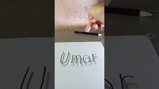 Comment your name 😊  3D name art art nameart drawing shorts youtubeshorts artist [upl. by Wessling]