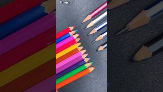 Which colour is best ✨pencil 🆚 pencil colour shorts youtubeshorts trending colour [upl. by Melinda]