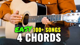 Easy Guitar Songs For Beginners Using 4 Chords [upl. by Karry697]