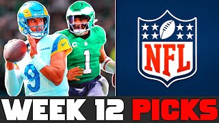 NFL WEEK 12 PICKS 2024 [upl. by Ahtanaram142]