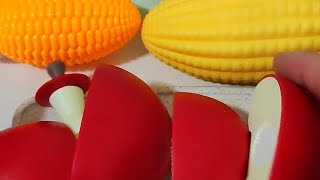 Satisfying fruit cutting 🍎🍏 🌽fruits fruitcutting asmr satisfying toys [upl. by Nieberg743]