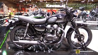 2015 Kawasaki W800  Walkaround  2014 EICMA Milano Motocycle Exhibition [upl. by Resarf]