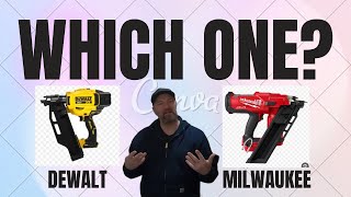 Which Cordless Framing Nailer is better Does Dewalt or Milwaukee take home 1st place [upl. by Asilaj610]