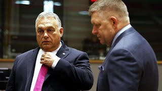 Orbán se opone al plan de ayuda de 50 000 millones de euros de la UE a Ucrania mientras Fico … [upl. by Stamata]