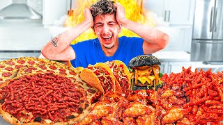 Eating the Spiciest Food from Every Restaurant in my City [upl. by Layap]