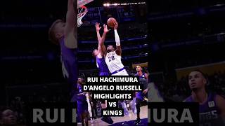 Rui Hachimura and DAngelo Russell highlights vs Kings [upl. by Rebeka]