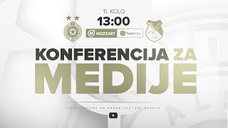 Konferencija pred utakmicu 11 kola SLS FK Partizan  FK Tekstilac [upl. by Madonia843]