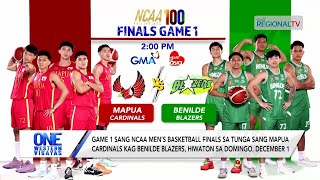 One Western Visayas Game 1 sang finals sa tunga sang Mapua Cardinals kag Benilde Blazers sa Dec1 [upl. by Lerner]