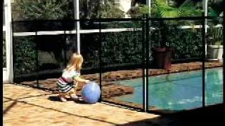 Pool Safety Fence Demo [upl. by Anaiq]