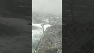 Oil Tanker In Hurricane  Part 1 shorts storm sailing ship [upl. by Hazel813]