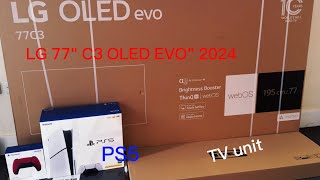 LG C3 OLED smart 77”  PS5 Slim review [upl. by Melonie]