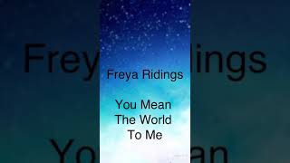 Freya Ridings  You Mean The World To Me  Deutsche Übersetzung [upl. by Atiuqad]