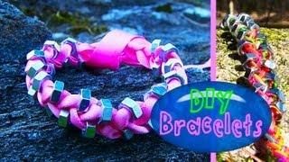 DIY String amp Ribbon Bracelet with Beads How to Make Bracelets for Beginners  Easy amp Simple [upl. by Xirdnek]