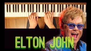 Sad Songs Say So Much Elton John EasyIntermediate Piano Tutorial [upl. by Princess]