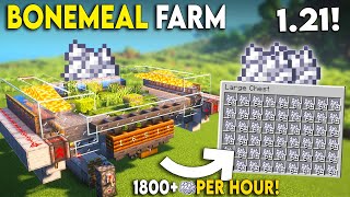 Minecraft Bone Meal Farm Tutorial  Bonemeal Farm 121 Minecraft  1800 Perh [upl. by Nelyk]