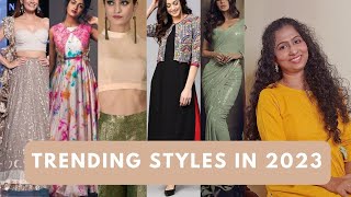 Upcoming Trends in Fashion in 2023 for Women  Indian Ethnic Wear Trends in Malayalam Curly Trails [upl. by Nidak]