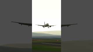 A320 Landing At Manchester Airport with 50kts Crosswinds During Storm Pia infiniteflight [upl. by Laet]