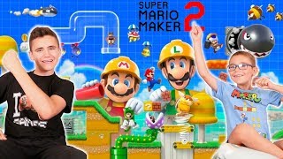 SWAN ET NÉO TESTENT SUPER MARIO MAKER 2   Nouveauté Nintendo Switch [upl. by Neehsuan]