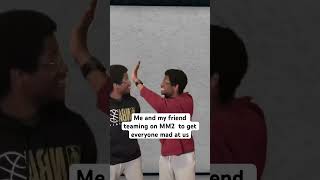 Friends teaming on MM2 robloxshorts robloxmemes mm2 murdermystery2 roblox robloxgames [upl. by Nuawed417]