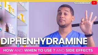 Diphenhydramine How to Use It amp 3 Common Side Effects [upl. by Leyameg]