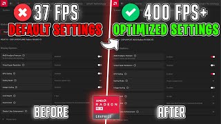 AMD Radeon Best Settings to BOOST FPS for Gaming amp Performance  New UPDATED Tweaks🔧 [upl. by Mauve]