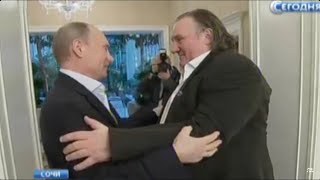 Comment Depardieu sestil lié damitié avec Vladimir Poutine [upl. by Winwaloe]