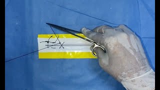 Basic interrupted suture patterns  Patrones básicos de sutura interrumpida  मूल बाधित सिवनी पैटर्न [upl. by Teraj]