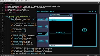 GUI moderna  Interfaz Gráfica animada en Python con PyQt5 Qt Designer [upl. by Enyawal]