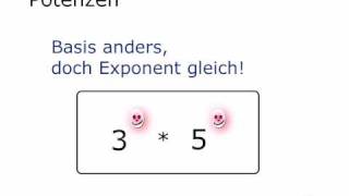 Mathe Video Rechnen mit Potenzen [upl. by Delly]