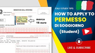 How to Apply to Permesso di Soggiorno What to do later [upl. by Ymmot]