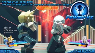 Final Fantasy 7 VII Rebirth  All 3D Brawler Opponents amp Sephiroth  Polygonal Prizefighter Trophy [upl. by Anelra]