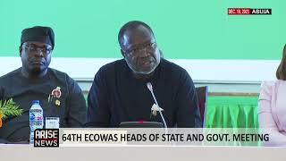 64th ECOWAS HEADS OF STATE AND GOVT MEETING [upl. by Pylle]