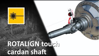 How to align cardan shafts with ROTALIGN touch PRUFTECHNIK [upl. by Seeto232]