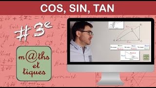 Calculer un angle à laide de cosinus sinus ou tangente 1  Troisième [upl. by Nylecoj874]