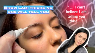 Brow Lamination tricks no one will tell you [upl. by Ikkim]