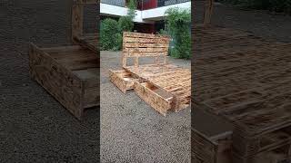 Pallet bed for sale in Nairobi palletskenya palletbed kenyapalletbed bed pallet 254 diy [upl. by Aligna]