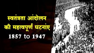 स्वतंत्रता आंदोलन 1857 से 1947 तक ।। MJ Sir [upl. by Blood]